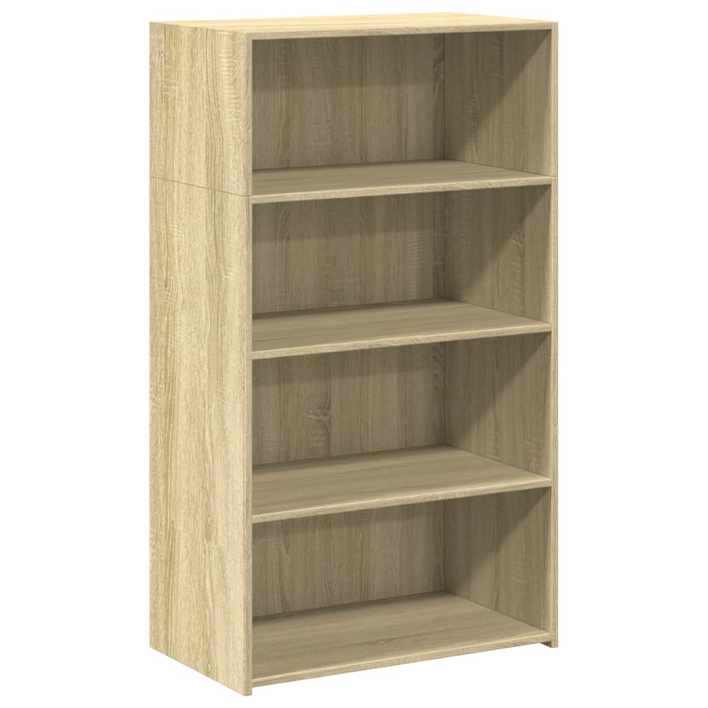 Hoge kast 70x41x124 cm bewerkt hout sonoma eikenkleurig is nu te koop bij PeponiXL, paradijselijk wonen!