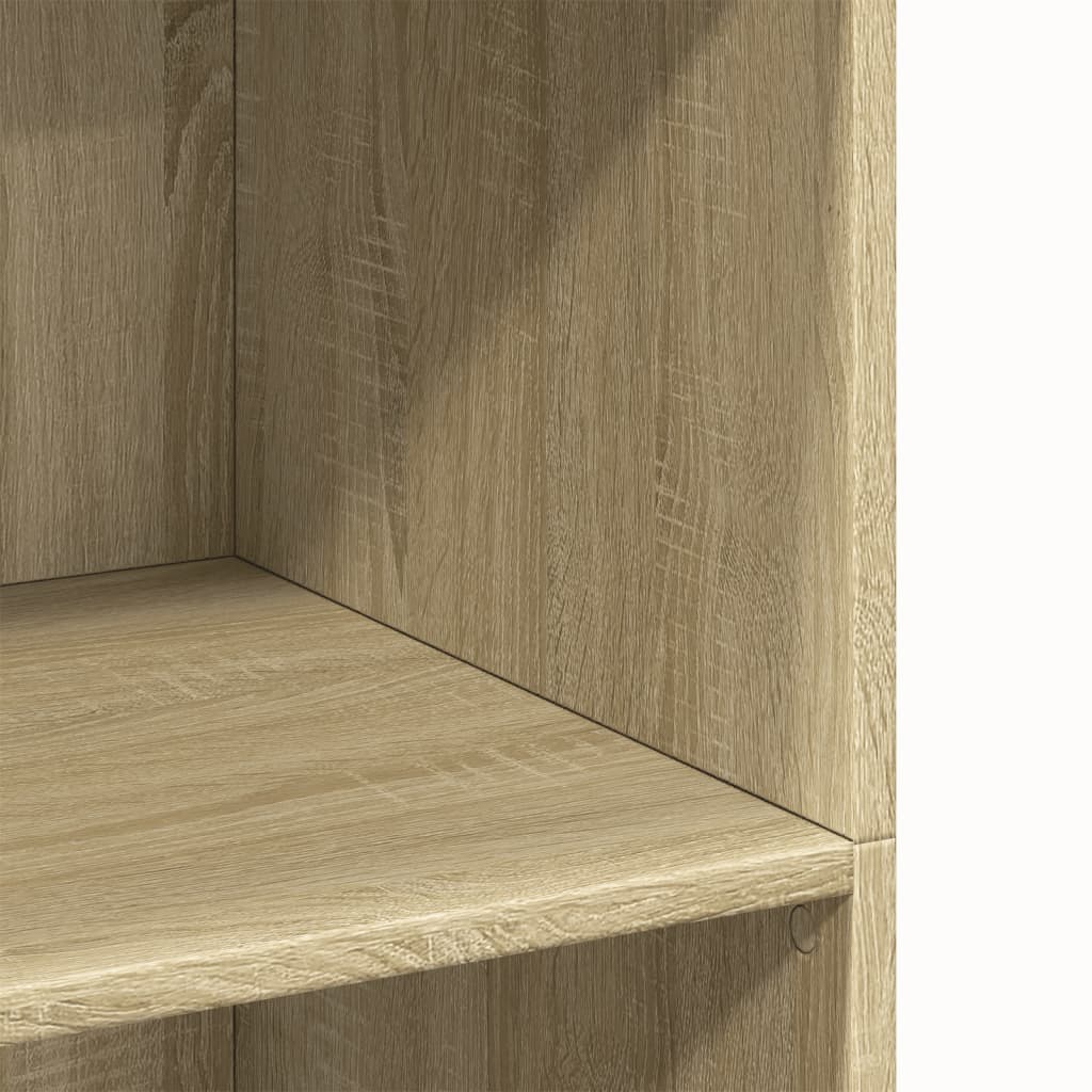 Hoge kast 70x41x124 cm bewerkt hout sonoma eikenkleurig is nu te koop bij PeponiXL, paradijselijk wonen!