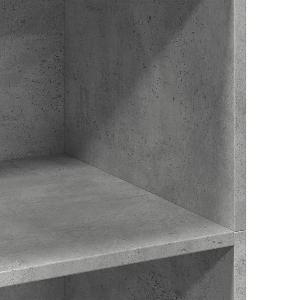 Hoge kast 70x41x124 cm bewerkt hout betongrijs is nu te koop bij PeponiXL, paradijselijk wonen!
