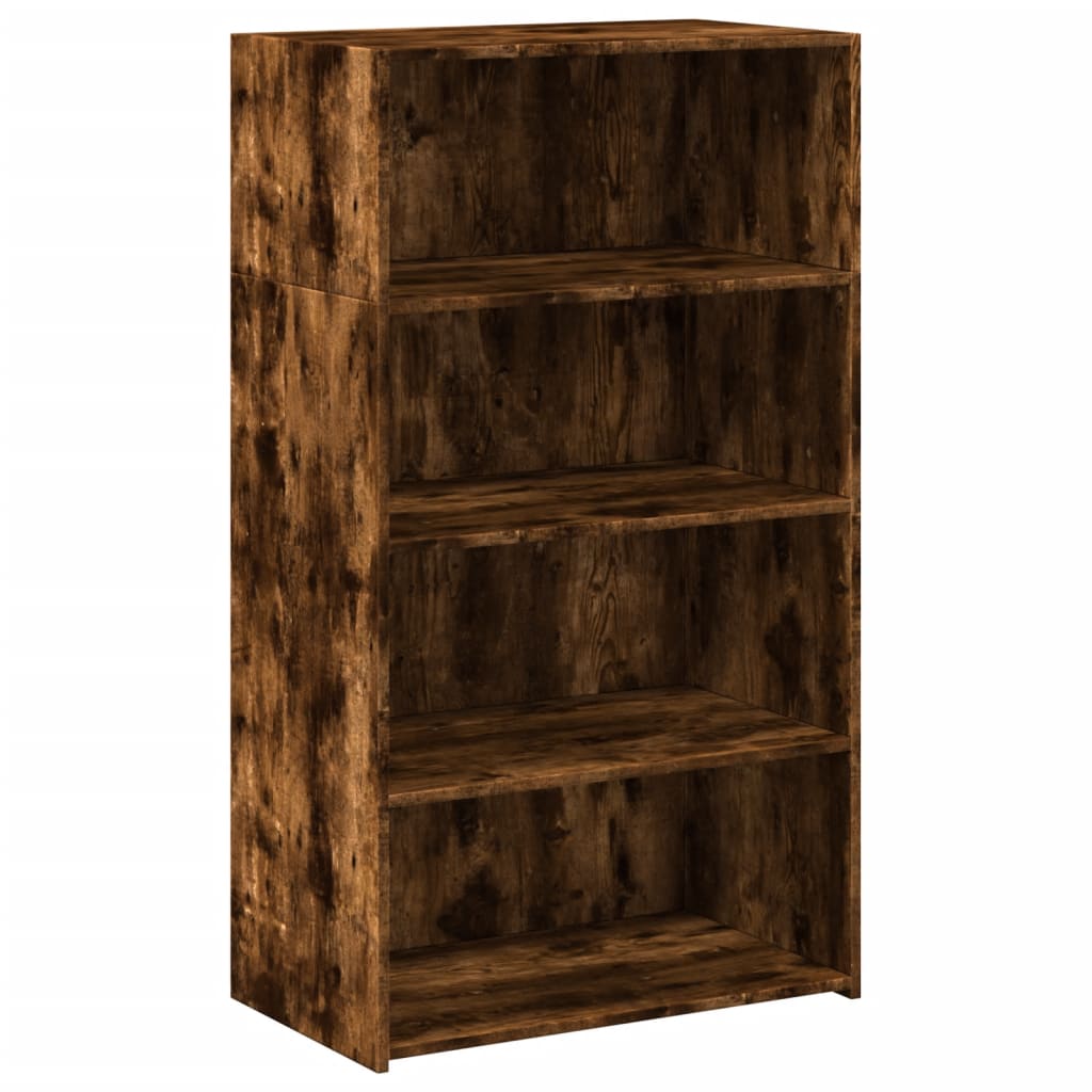 Hoge kast 70x41x124 cm bewerkt hout gerookt eikenkleurig is nu te koop bij PeponiXL, paradijselijk wonen!