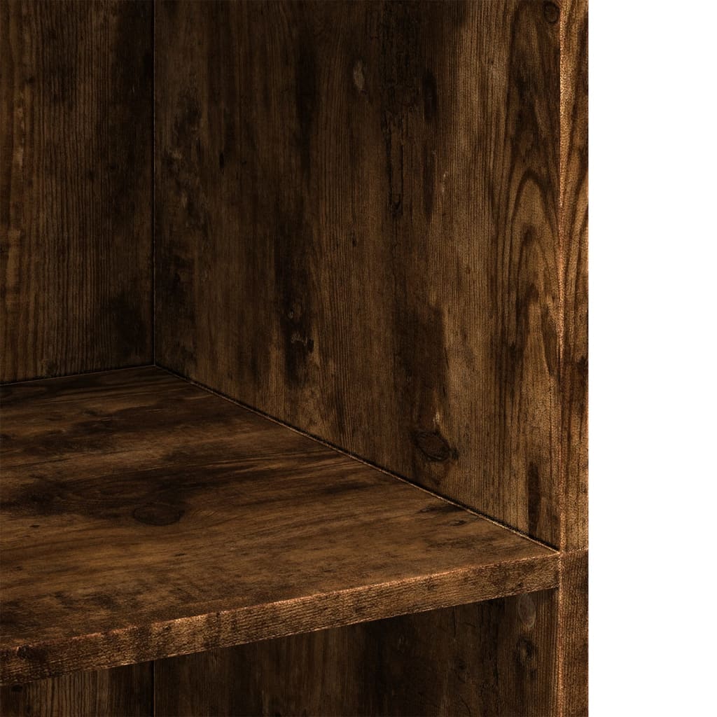 Hoge kast 70x41x124 cm bewerkt hout gerookt eikenkleurig is nu te koop bij PeponiXL, paradijselijk wonen!