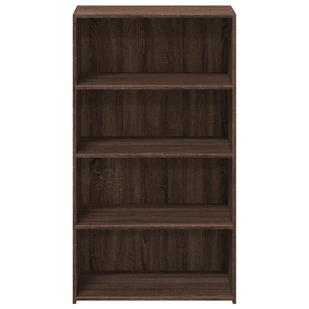 Hoge kast 70x41x124 cm bewerkt hout bruin eikenkleur is nu te koop bij PeponiXL, paradijselijk wonen!