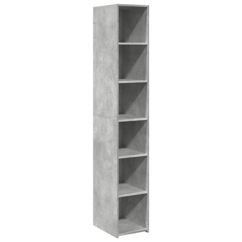 Hoge kast 30x41x185 cm bewerkt hout betongrijs is nu te koop bij PeponiXL, paradijselijk wonen!