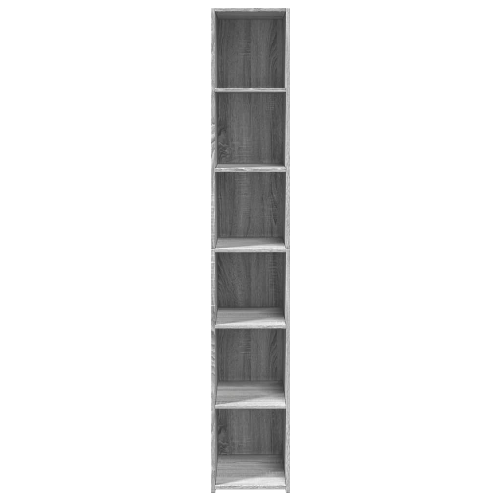 Hoge kast 30x41x185 cm bewerkt hout grijs sonoma eikenkleurig is nu te koop bij PeponiXL, paradijselijk wonen!