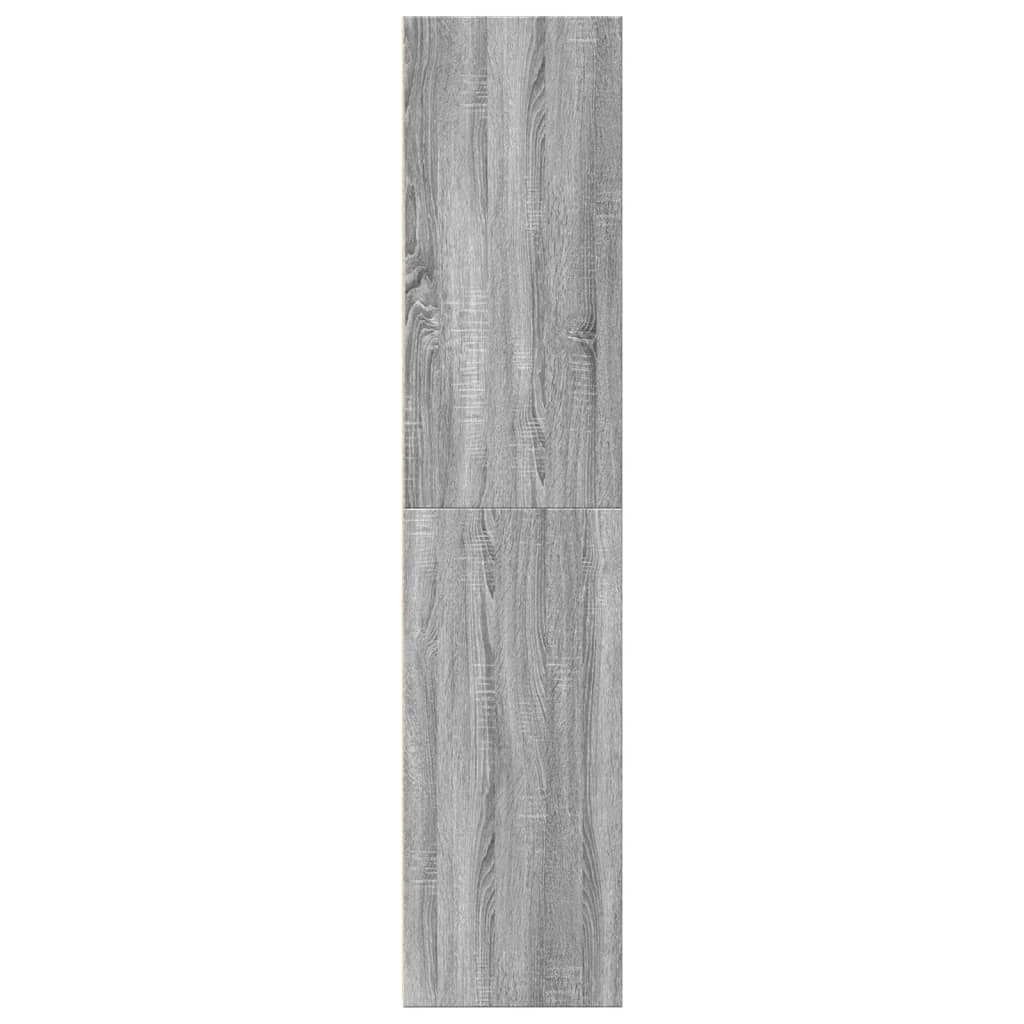 Hoge kast 30x41x185 cm bewerkt hout grijs sonoma eikenkleurig is nu te koop bij PeponiXL, paradijselijk wonen!