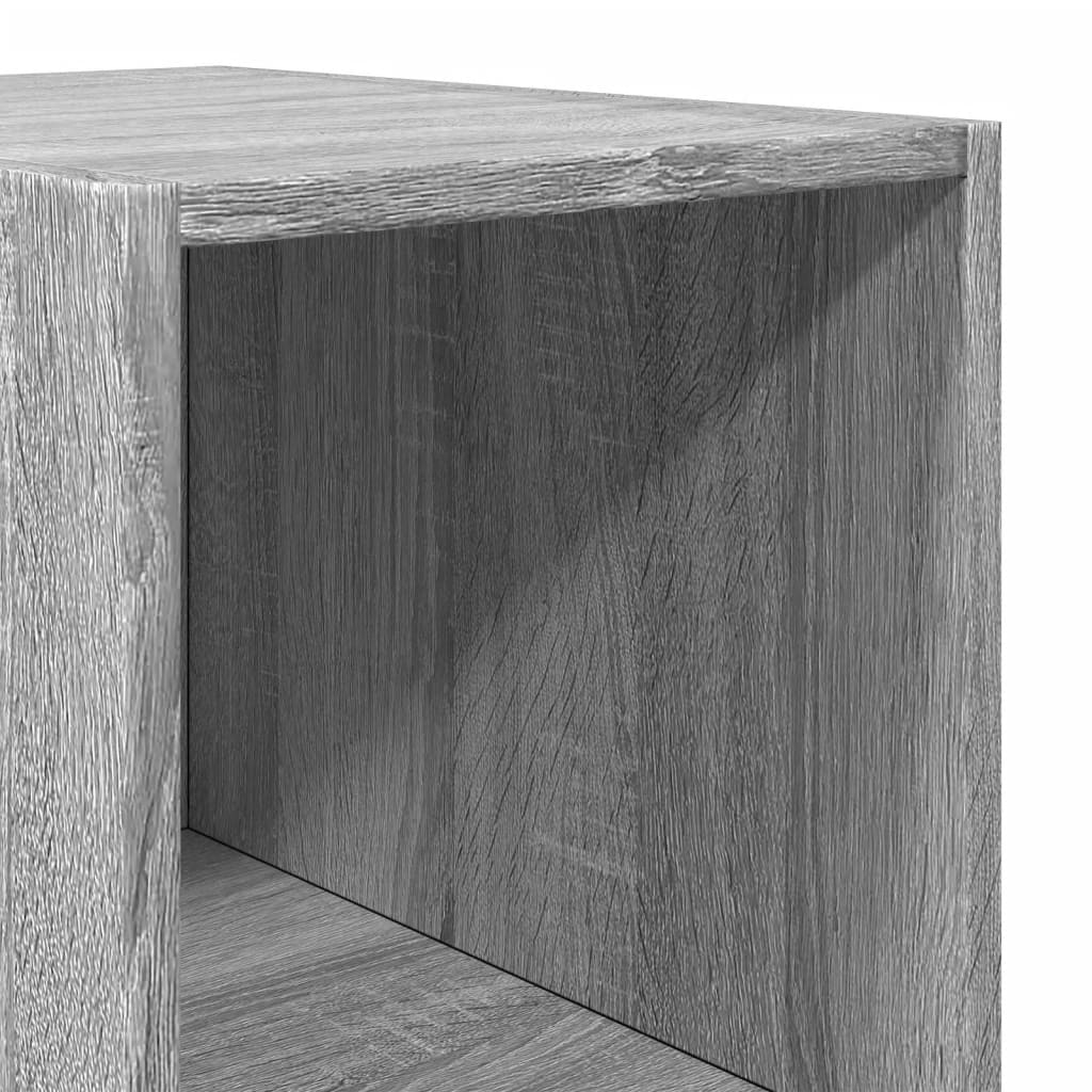 Hoge kast 30x41x185 cm bewerkt hout grijs sonoma eikenkleurig is nu te koop bij PeponiXL, paradijselijk wonen!