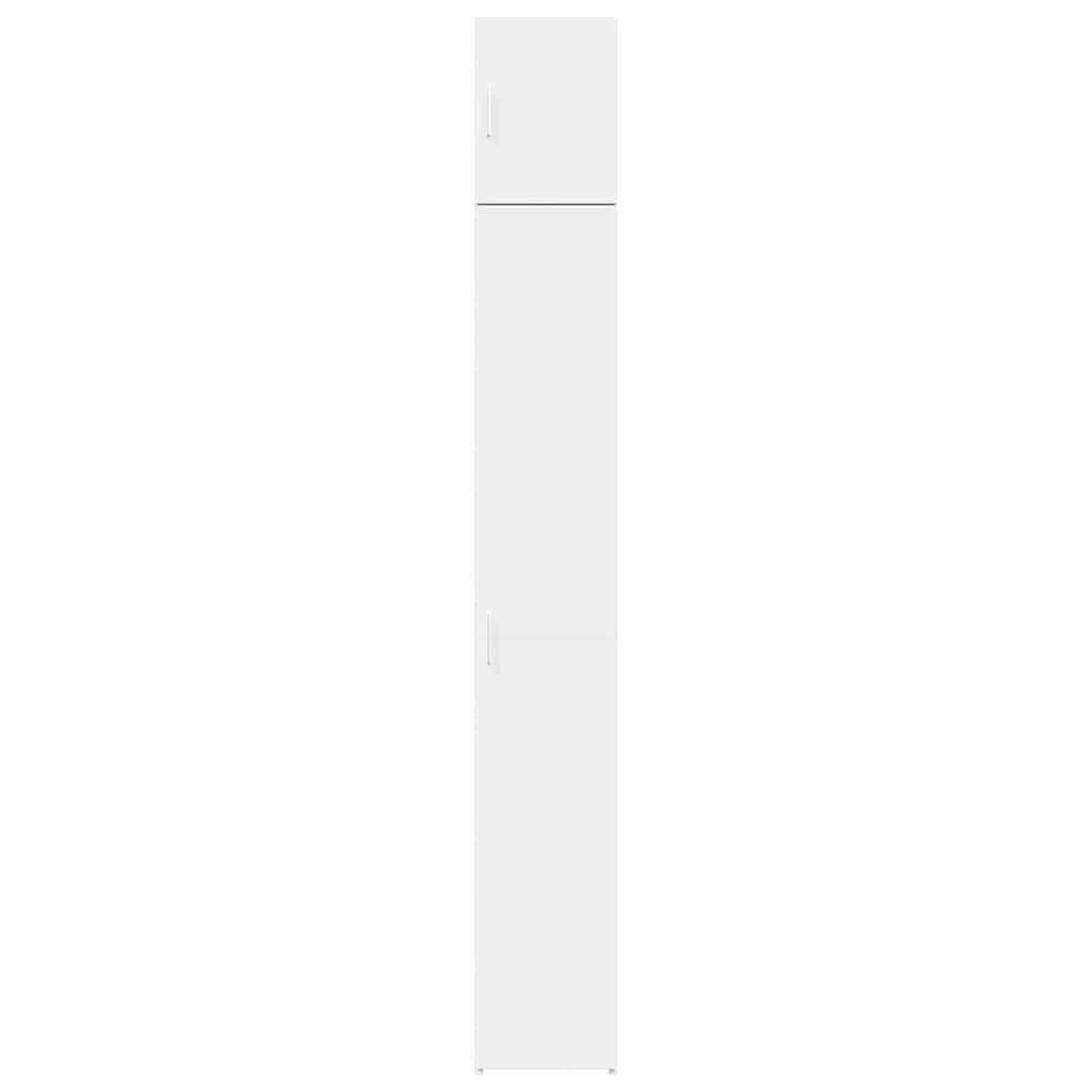 Opbergkast smal 30x42,5x225 cm bewerkt hout wit is nu te koop bij PeponiXL, paradijselijk wonen!