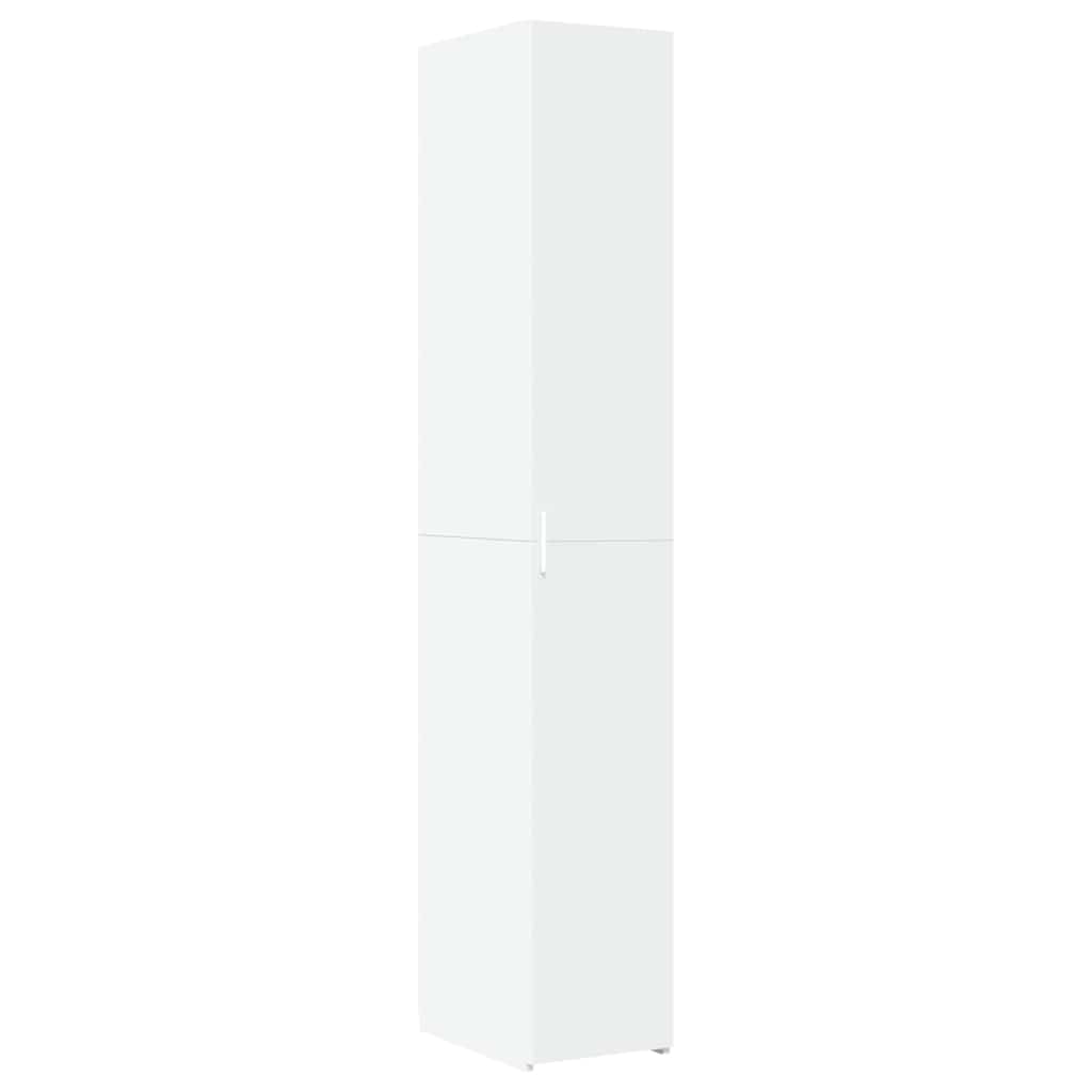 Opbergkast smal 30x42,5x225 cm bewerkt hout wit is nu te koop bij PeponiXL, paradijselijk wonen!