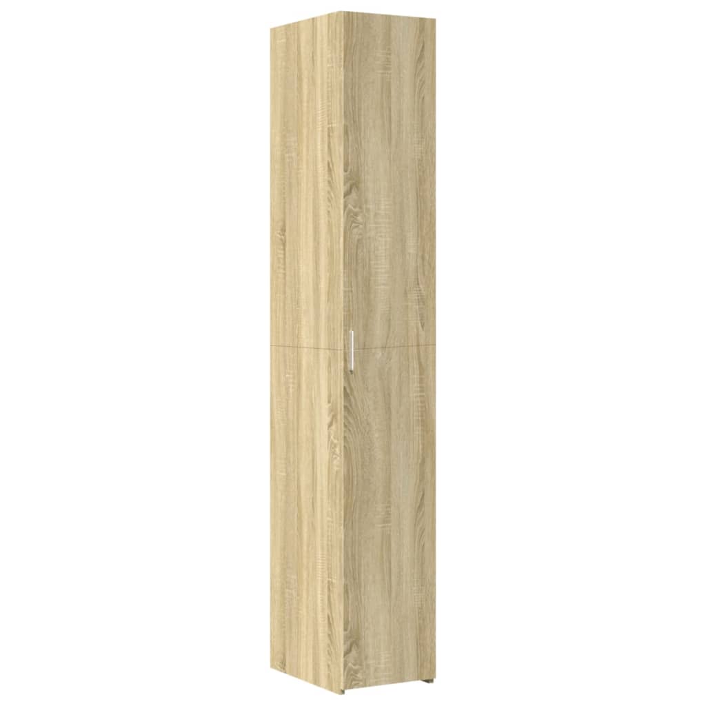 Opbergkast smal 30x42,5x225 cm bewerkt hout sonoma eikenkleurig is nu te koop bij PeponiXL, paradijselijk wonen!