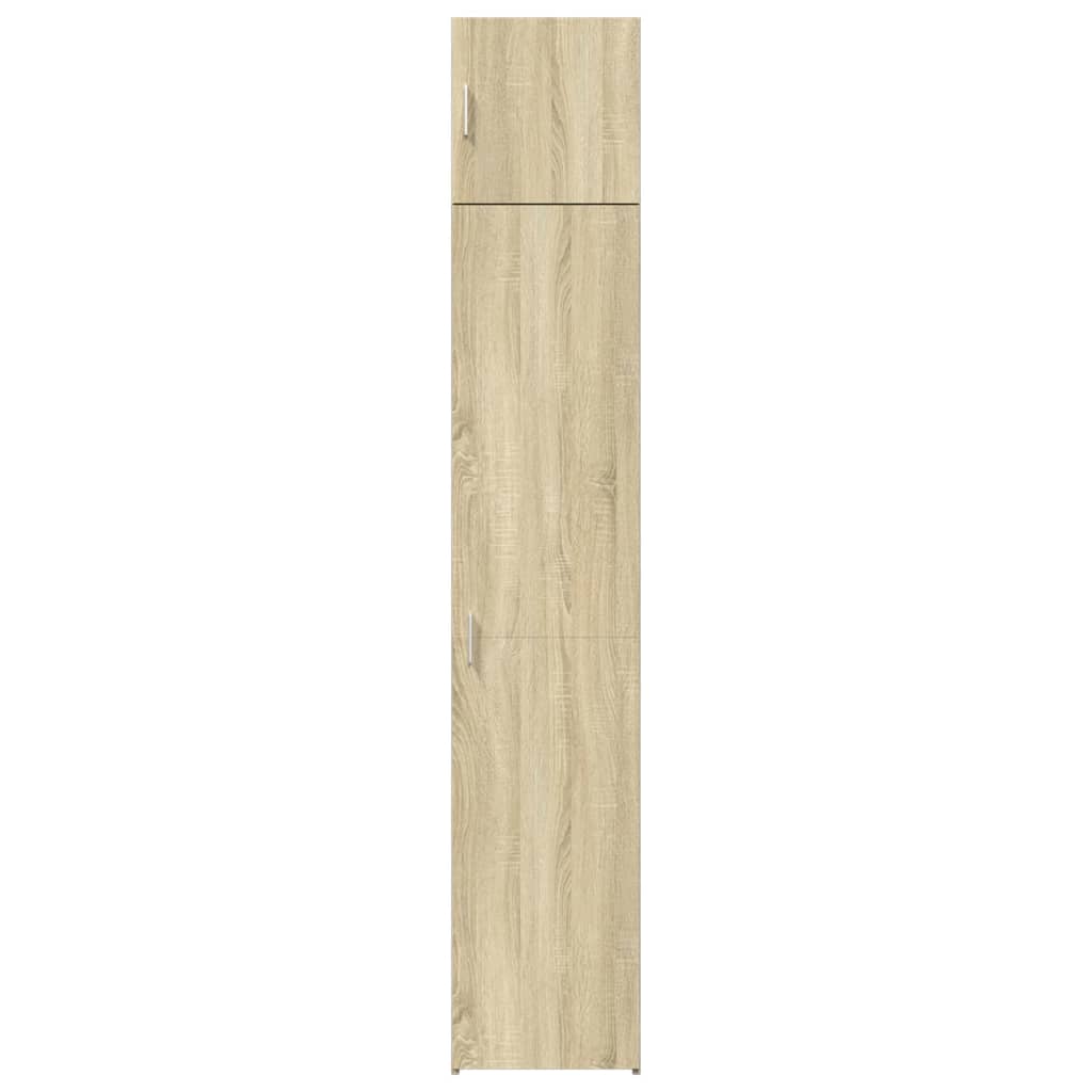 Opbergkast smal 40x42,5x225 cm bewerkt hout sonoma eikenkleurig is nu te koop bij PeponiXL, paradijselijk wonen!