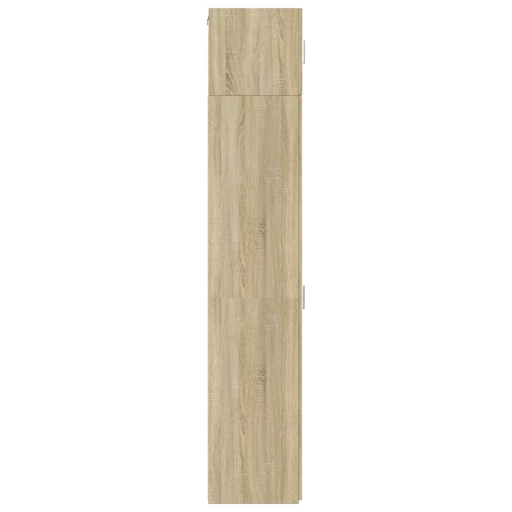 Opbergkast smal 40x42,5x225 cm bewerkt hout sonoma eikenkleurig is nu te koop bij PeponiXL, paradijselijk wonen!