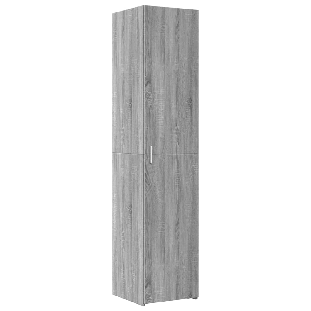 Opbergkast smal 40x42,5x225 cm bewerkt hout grijs sonoma eiken is nu te koop bij PeponiXL, paradijselijk wonen!