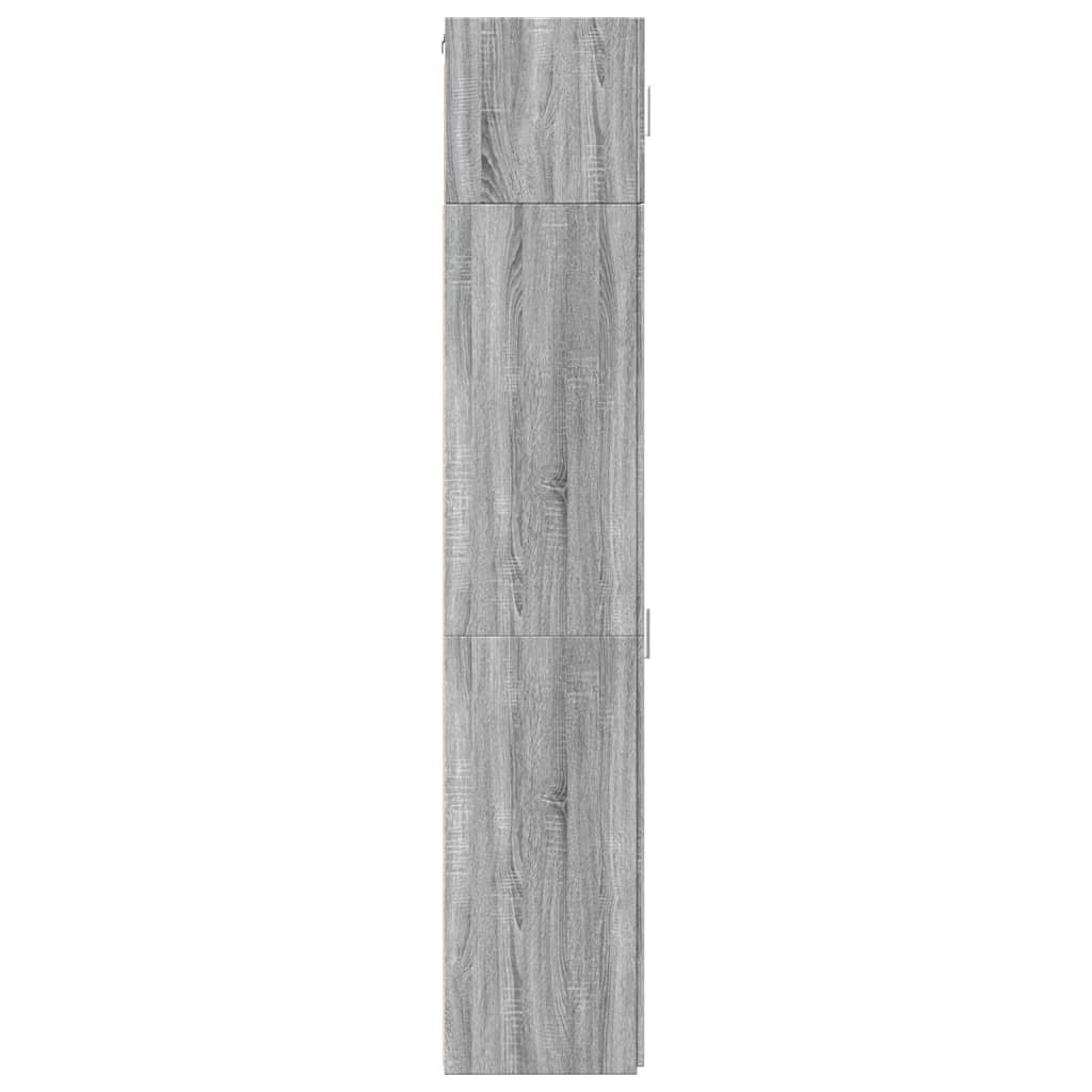 Opbergkast smal 40x42,5x225 cm bewerkt hout grijs sonoma eiken is nu te koop bij PeponiXL, paradijselijk wonen!
