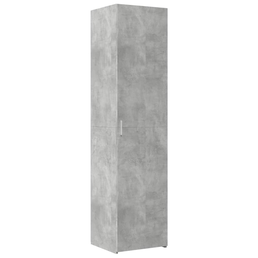 Opbergkast smal 45x42,5x225 cm bewerkt hout betongrijs is nu te koop bij PeponiXL, paradijselijk wonen!