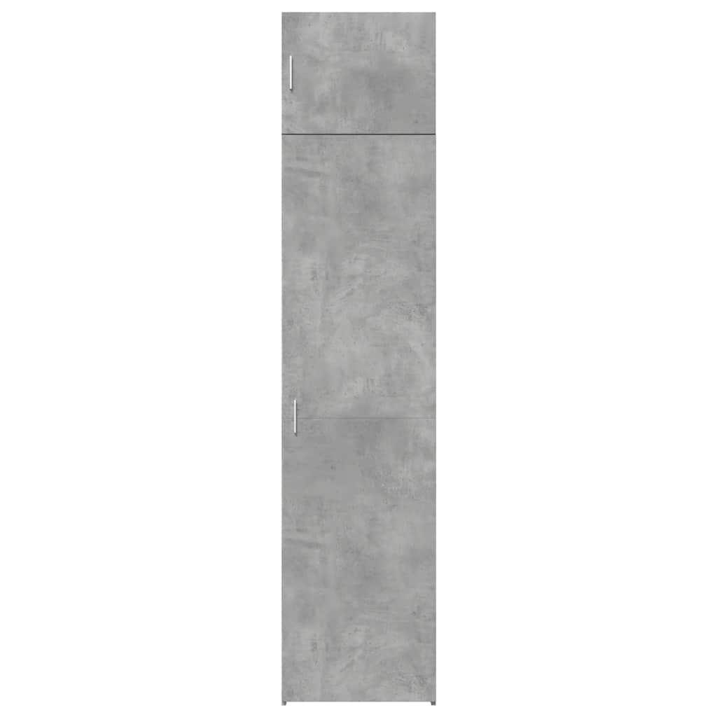 Opbergkast smal 50x42,5x225 cm bewerkt hout betongrijs is nu te koop bij PeponiXL, paradijselijk wonen!