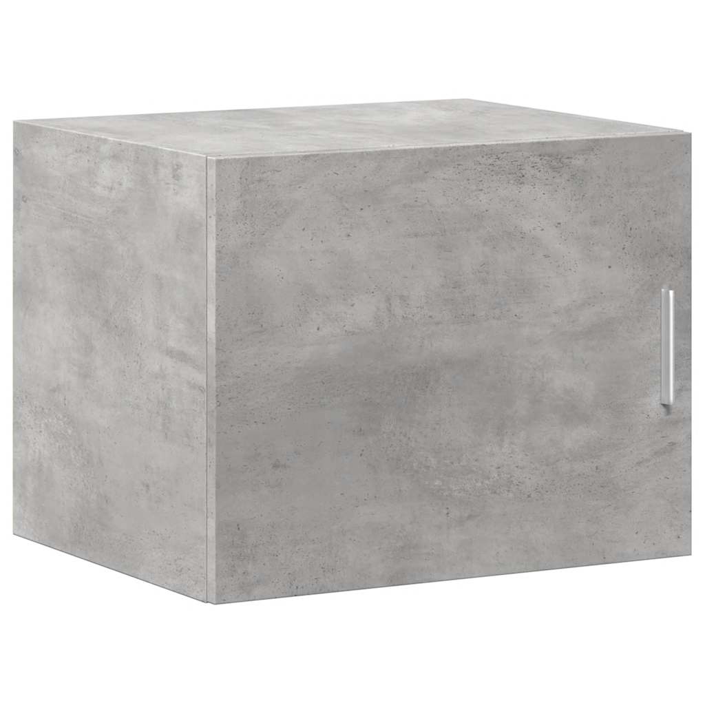 Opbergkast smal 50x42,5x225 cm bewerkt hout betongrijs is nu te koop bij PeponiXL, paradijselijk wonen!