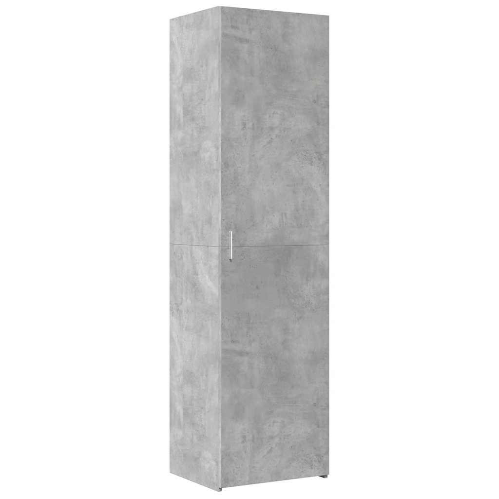 Opbergkast smal 50x42,5x225 cm bewerkt hout betongrijs is nu te koop bij PeponiXL, paradijselijk wonen!