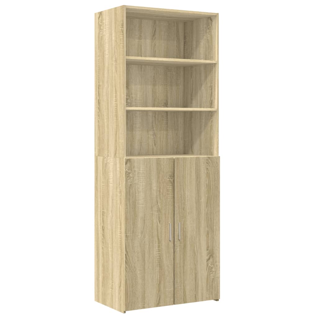 Opbergkast 70x42,5x225 cm bewerkt hout sonoma eikenkleurig is nu te koop bij PeponiXL, paradijselijk wonen!