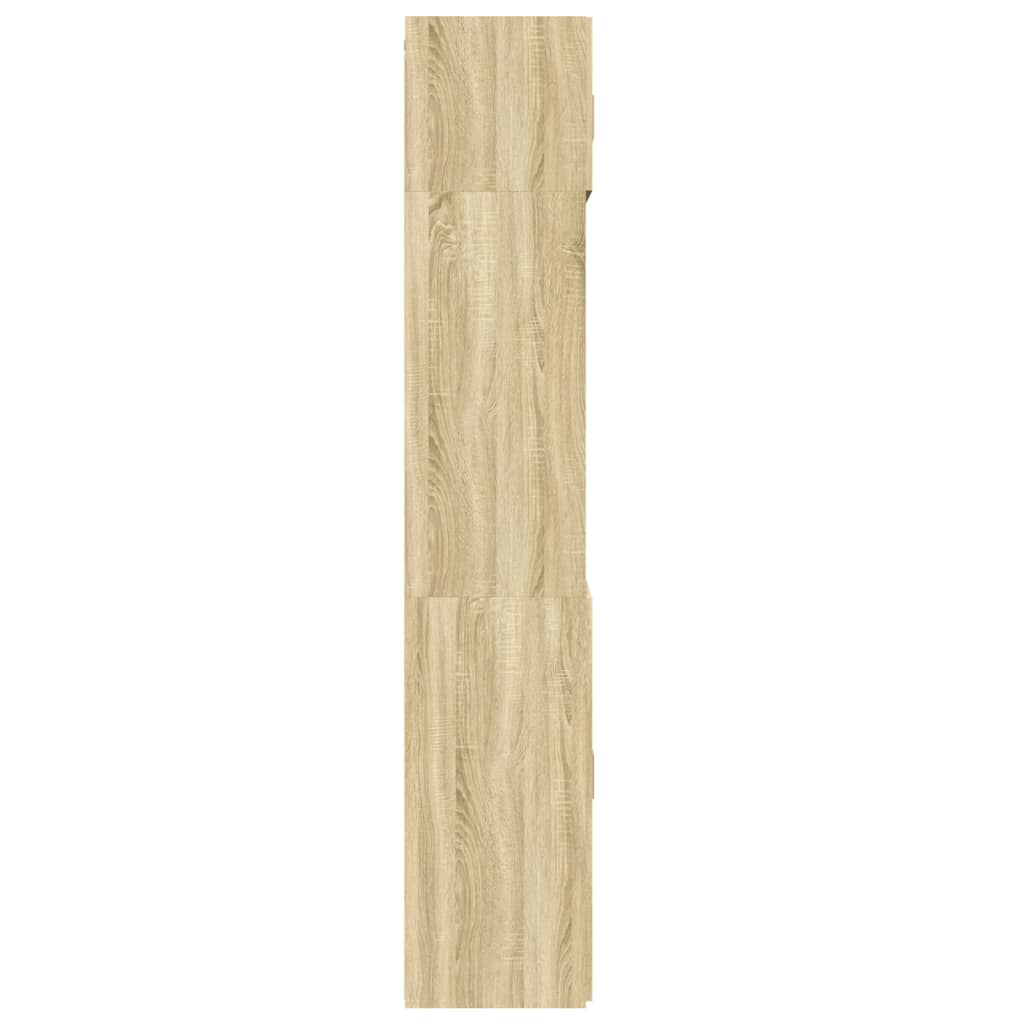 Opbergkast 70x42,5x225 cm bewerkt hout sonoma eikenkleurig is nu te koop bij PeponiXL, paradijselijk wonen!