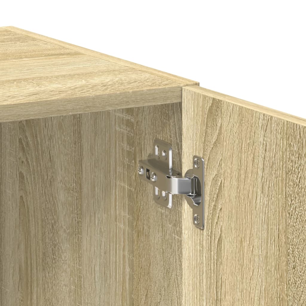 Opbergkast 70x42,5x225 cm bewerkt hout sonoma eikenkleurig is nu te koop bij PeponiXL, paradijselijk wonen!