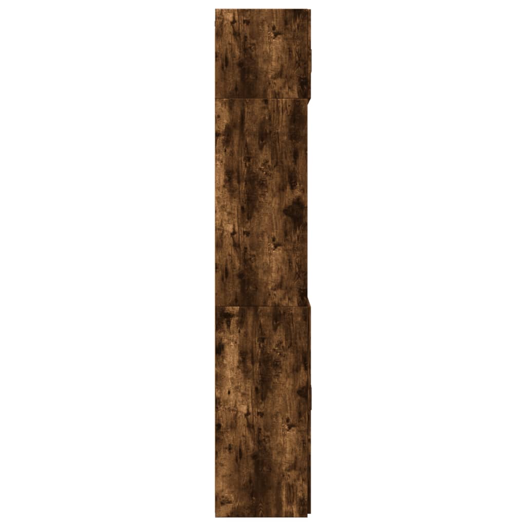 Opbergkast 70x42,5x225 cm bewerkt hout gerookt eikenkleur is nu te koop bij PeponiXL, paradijselijk wonen!