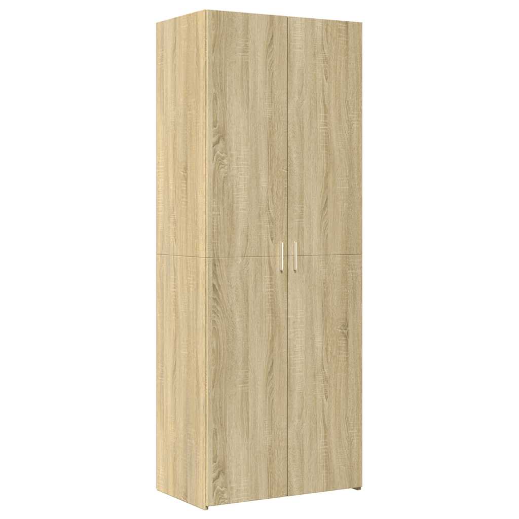 Opbergkast 70x42,5x225 cm bewerkt hout sonoma eikenkleurig is nu te koop bij PeponiXL, paradijselijk wonen!