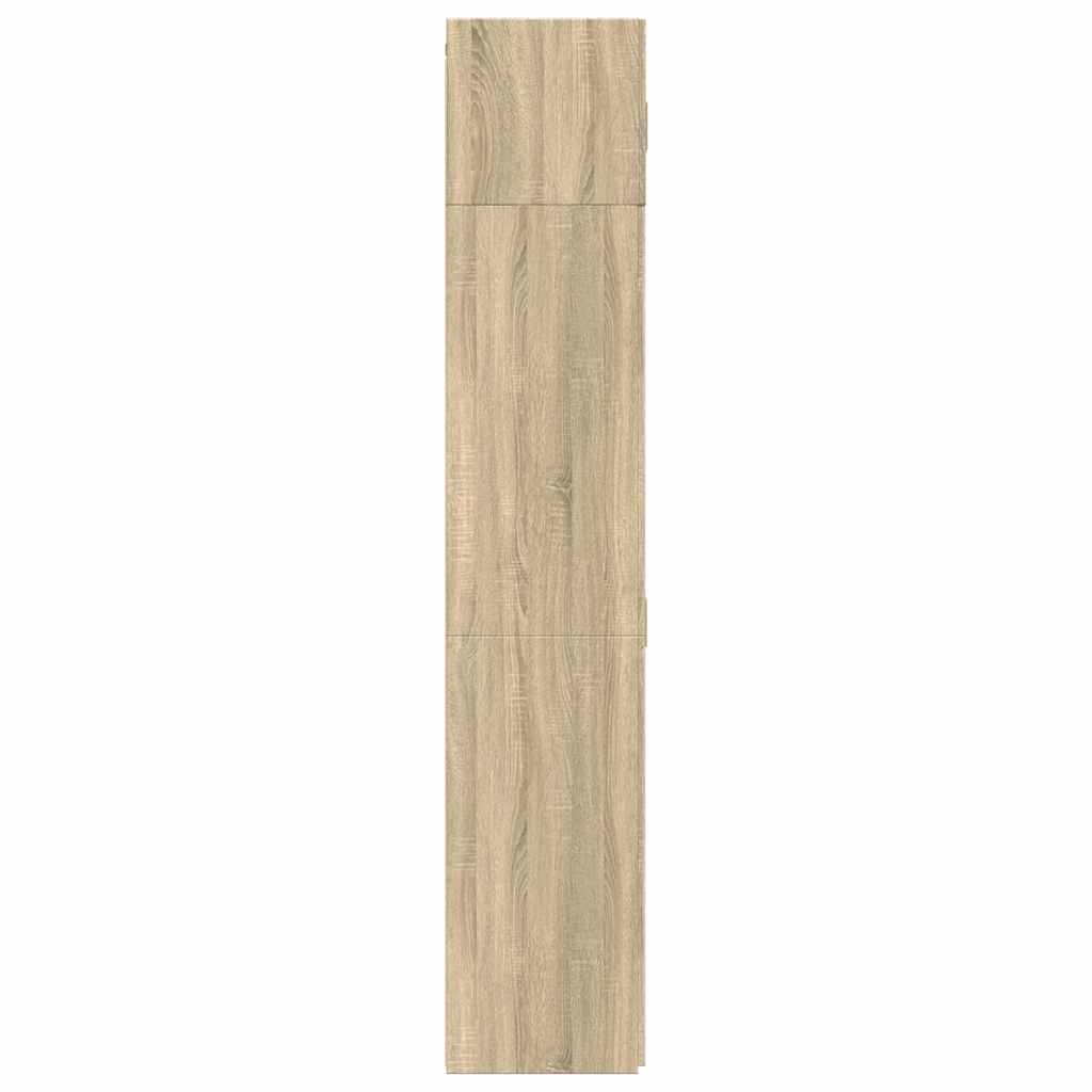 Opbergkast 70x42,5x225 cm bewerkt hout sonoma eikenkleurig is nu te koop bij PeponiXL, paradijselijk wonen!