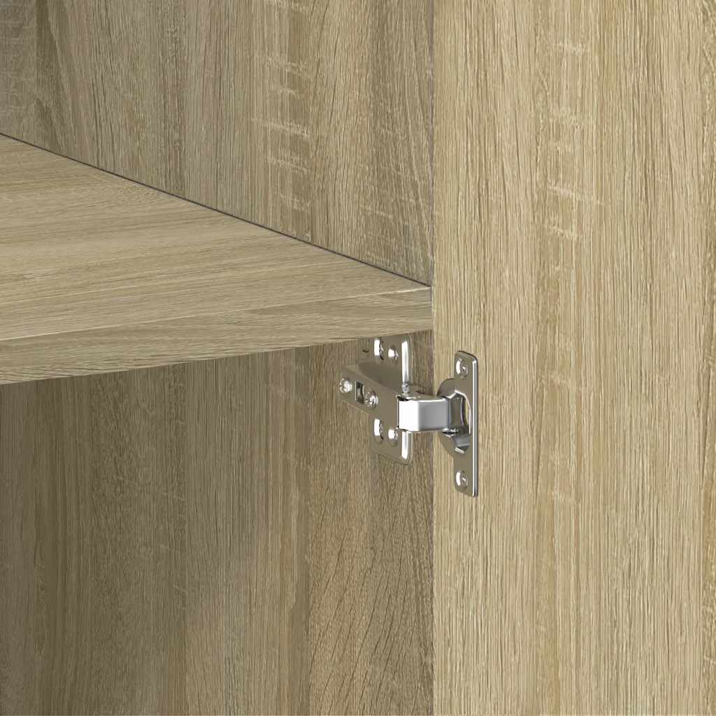 Opbergkast 70x42,5x225 cm bewerkt hout sonoma eikenkleurig is nu te koop bij PeponiXL, paradijselijk wonen!
