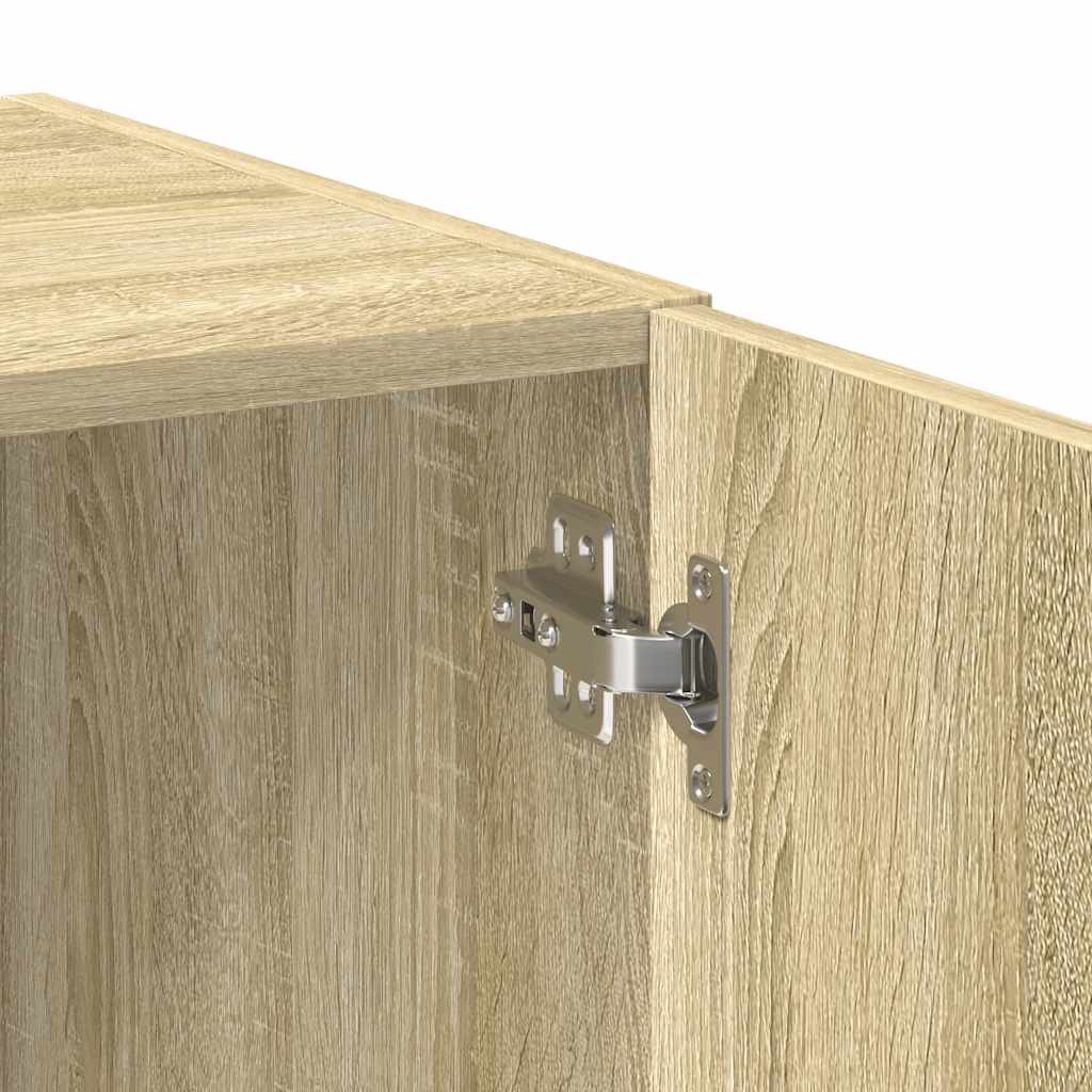 Opbergkast 70x42,5x225 cm bewerkt hout sonoma eikenkleurig is nu te koop bij PeponiXL, paradijselijk wonen!