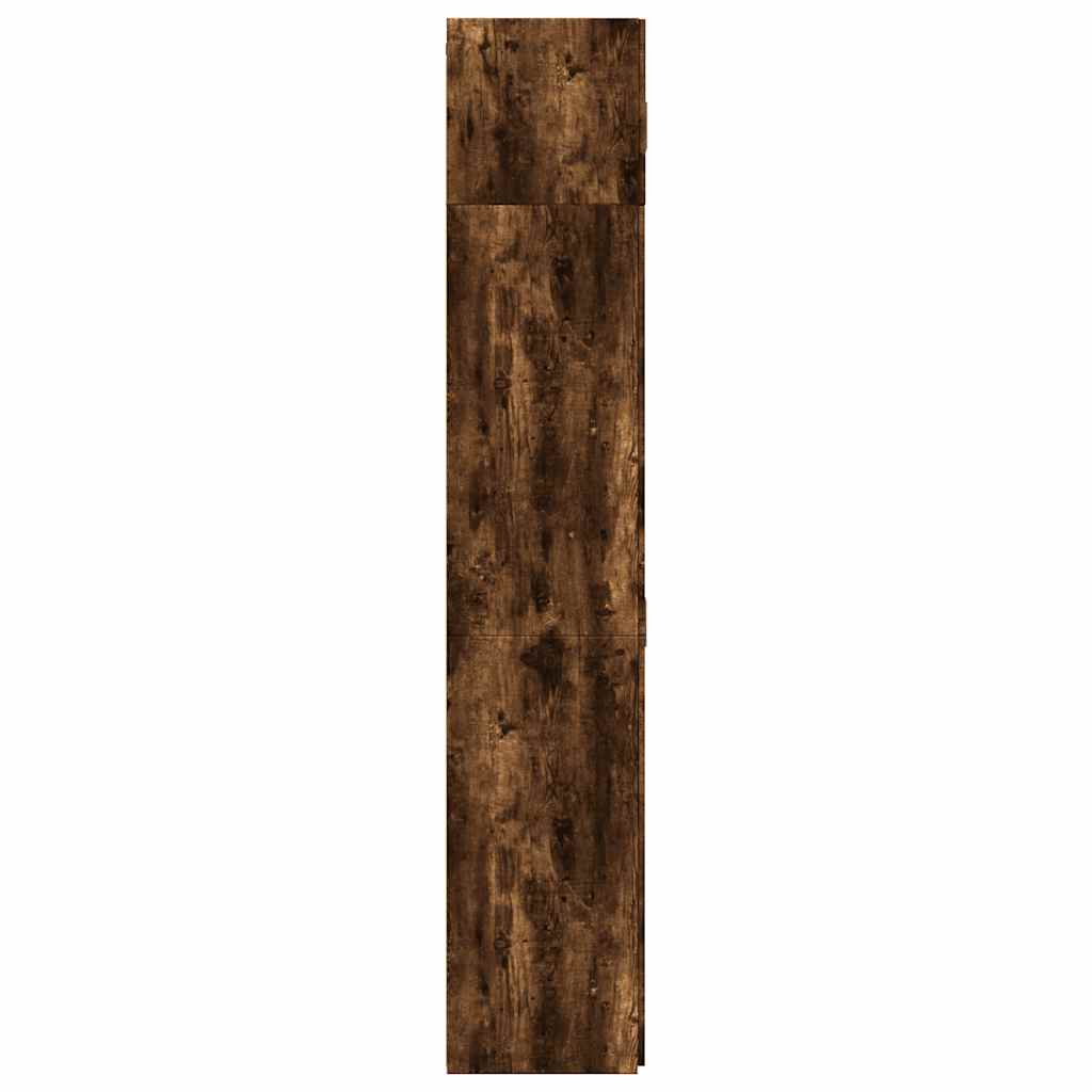 Opbergkast 70x42,5x225 cm bewerkt hout gerookt eikenkleur is nu te koop bij PeponiXL, paradijselijk wonen!