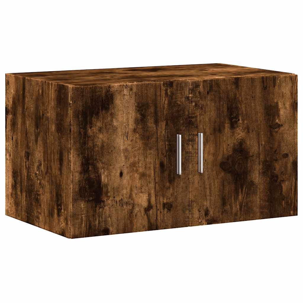 Opbergkast 70x42,5x225 cm bewerkt hout gerookt eikenkleur is nu te koop bij PeponiXL, paradijselijk wonen!