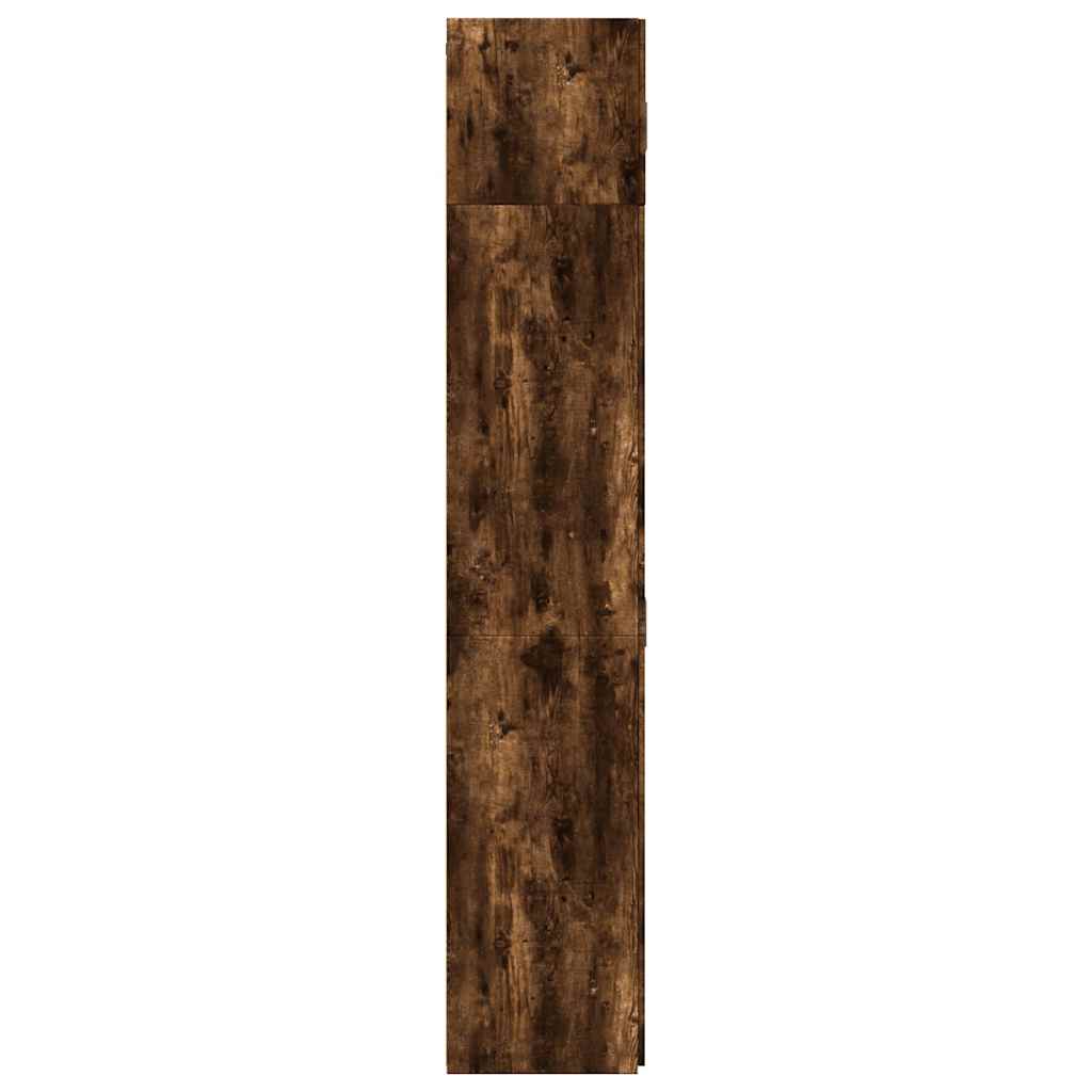 Opbergkast 70x42,5x225 cm bewerkt hout gerookt eikenkleur is nu te koop bij PeponiXL, paradijselijk wonen!
