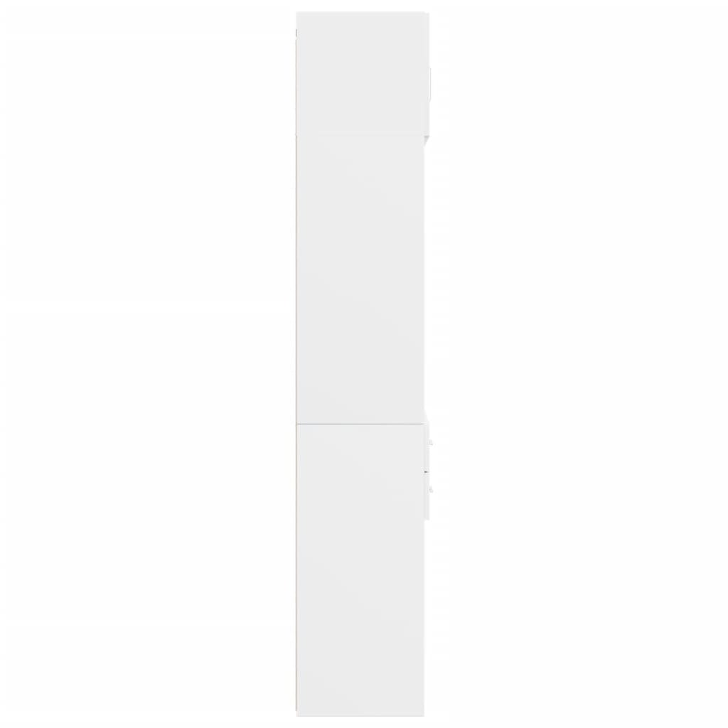 Opbergkast 70x42,5x225 cm bewerkt hout wit is nu te koop bij PeponiXL, paradijselijk wonen!