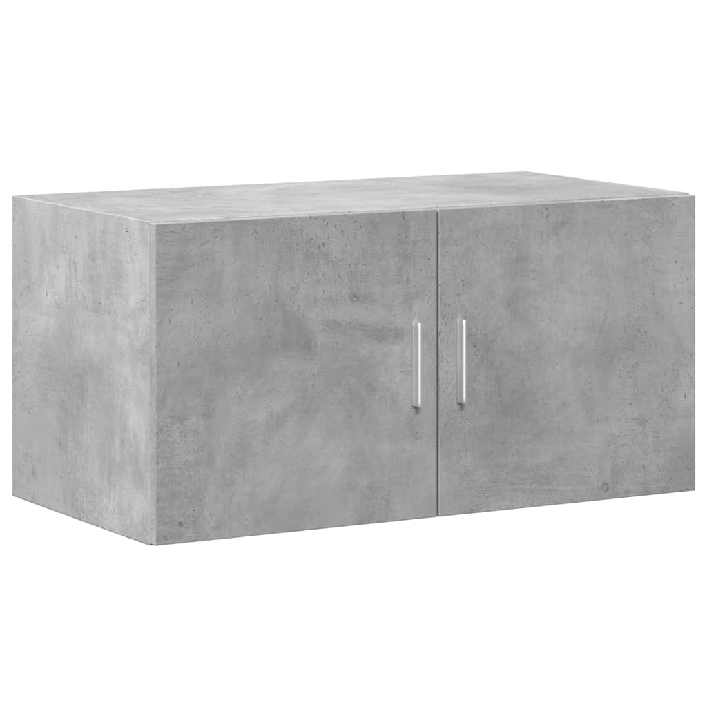 Opbergkast 80x42,5x225 cm bewerkt hout betongrijs is nu te koop bij PeponiXL, paradijselijk wonen!