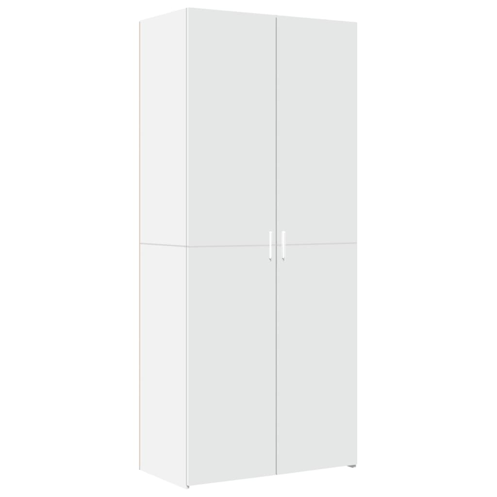 Hoge kast 80x42,5x249 cm bewerkt hout wit is nu te koop bij PeponiXL, paradijselijk wonen!