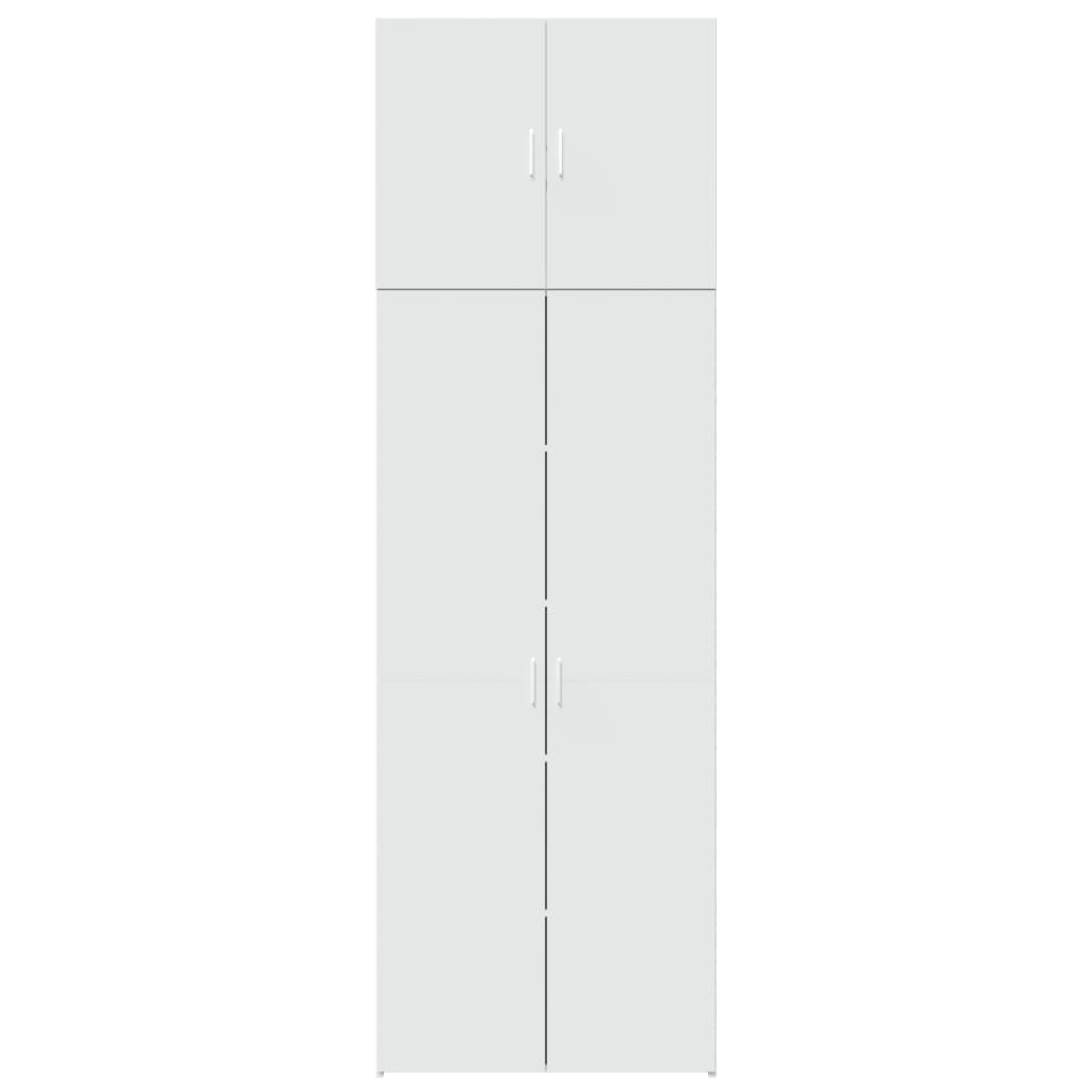 Hoge kast 80x42,5x249 cm bewerkt hout wit is nu te koop bij PeponiXL, paradijselijk wonen!