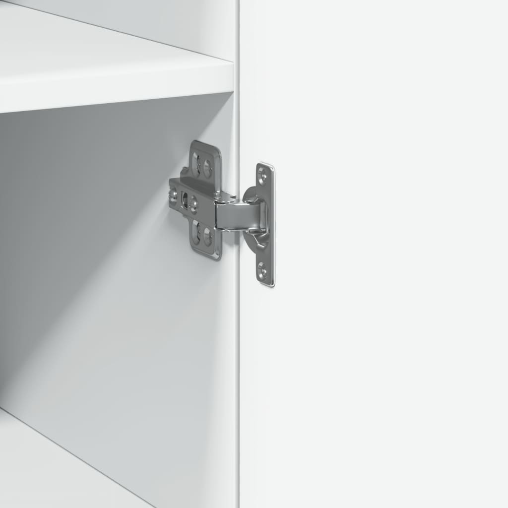 Hoge kast 45x42,5x185 cm bewerkt hout wit is nu te koop bij PeponiXL, paradijselijk wonen!