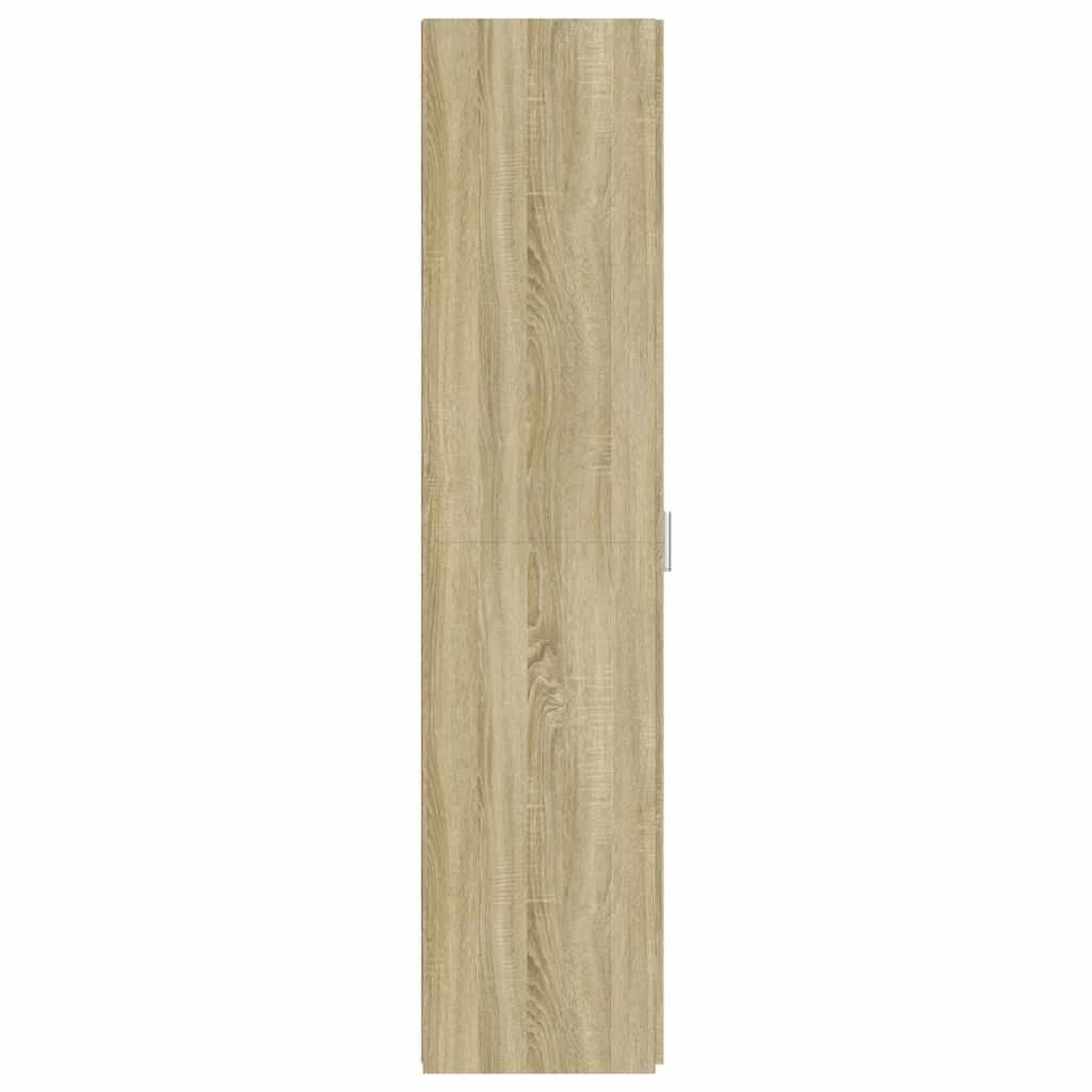 Hoge kast 45x42,5x185 cm bewerkt hout sonoma eikenkleurig is nu te koop bij PeponiXL, paradijselijk wonen!