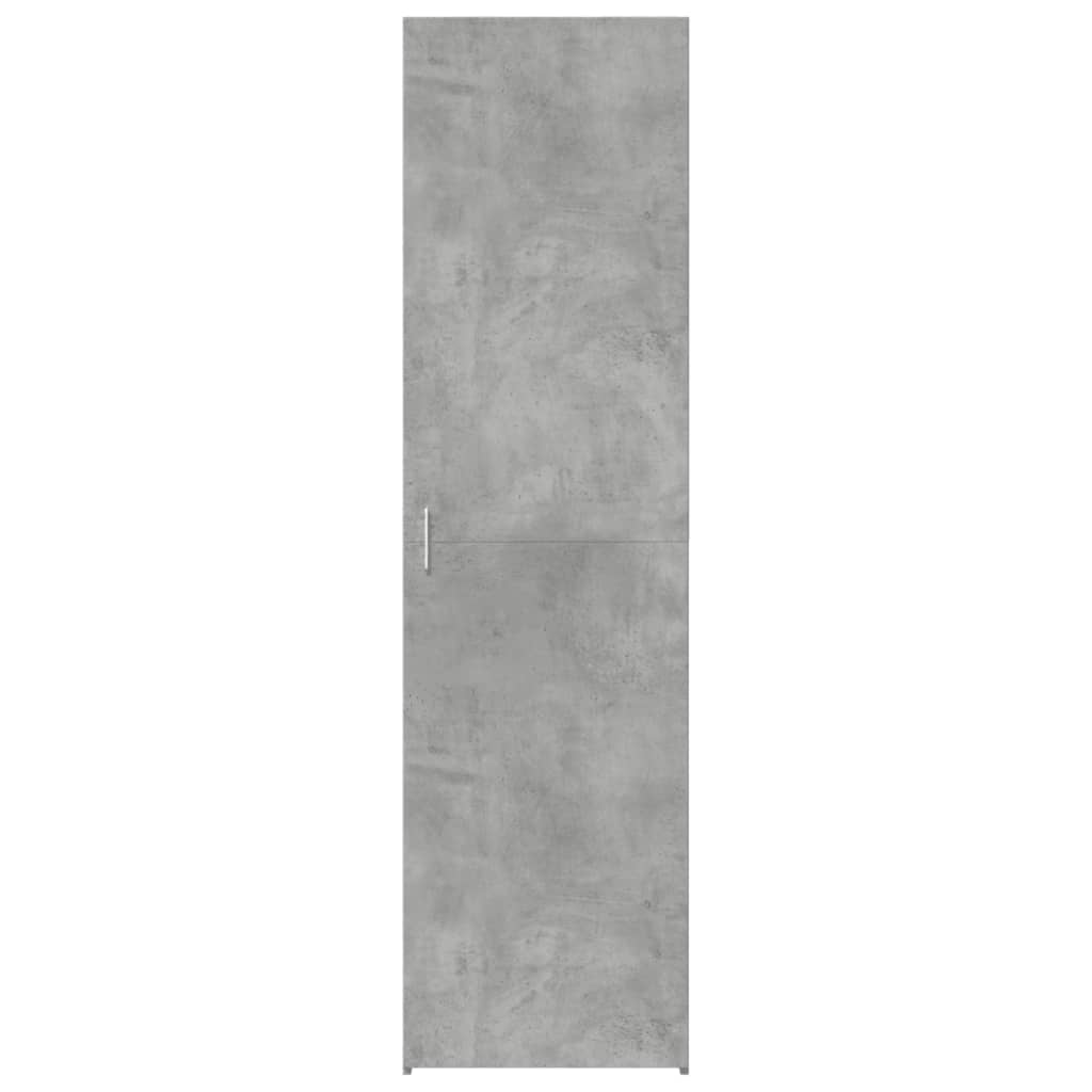 Hoge kast 50x42,5x185 cm bewerkt hout betongrijs is nu te koop bij PeponiXL, paradijselijk wonen!
