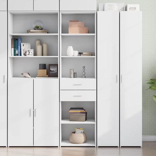 Hoge kast 50x42,5x185 cm bewerkt hout wit is nu te koop bij PeponiXL, paradijselijk wonen!