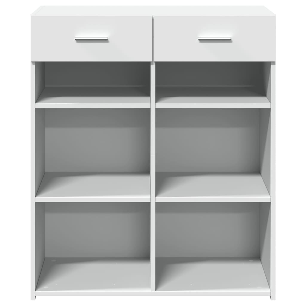 Dressoir 80x42,5x93 cm bewerkt hout wit is nu te koop bij PeponiXL, paradijselijk wonen!