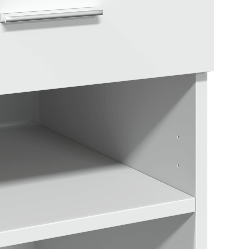 Dressoir 80x42,5x93 cm bewerkt hout wit is nu te koop bij PeponiXL, paradijselijk wonen!