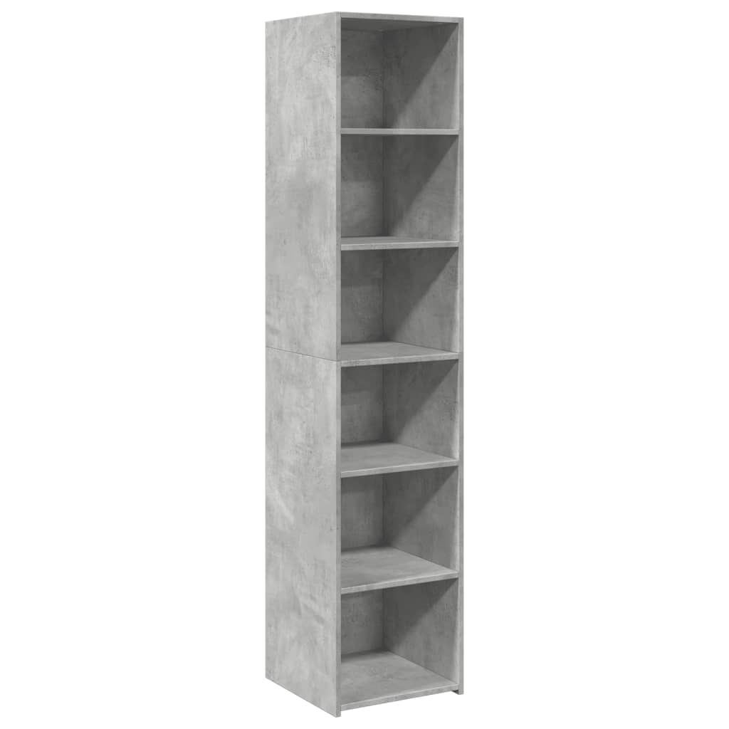 Hoge kast 40x41x185 cm bewerkt hout betongrijs is nu te koop bij PeponiXL, paradijselijk wonen!
