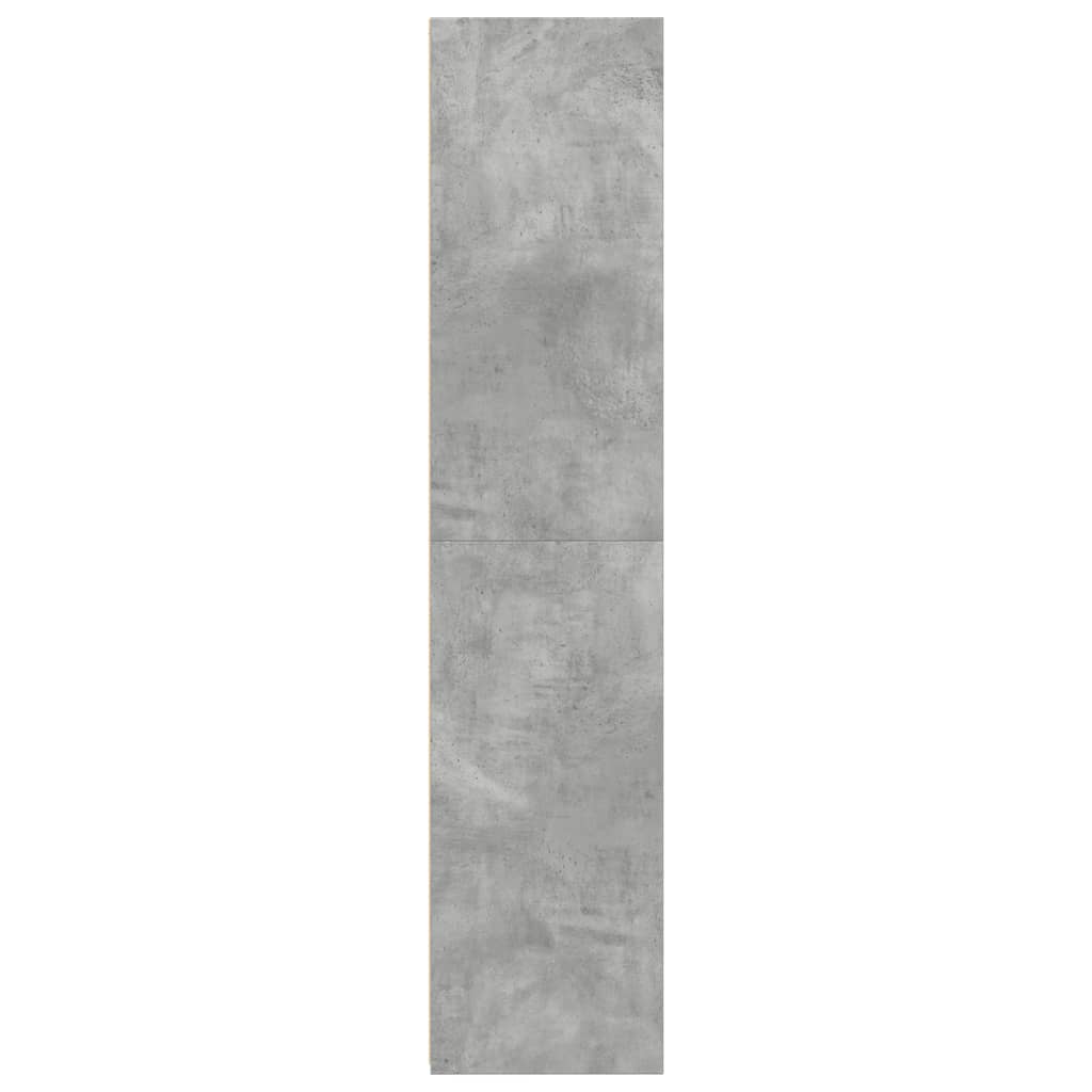 Hoge kast 40x41x185 cm bewerkt hout betongrijs is nu te koop bij PeponiXL, paradijselijk wonen!