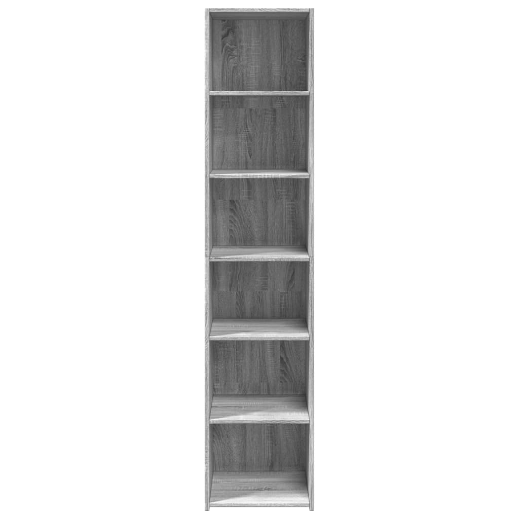 Hoge kast 40x41x185 cm bewerkt hout grijs sonoma eikenkleurig is nu te koop bij PeponiXL, paradijselijk wonen!