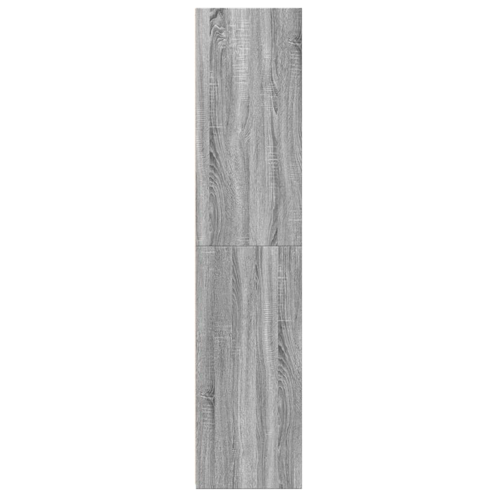 Hoge kast 40x41x185 cm bewerkt hout grijs sonoma eikenkleurig is nu te koop bij PeponiXL, paradijselijk wonen!