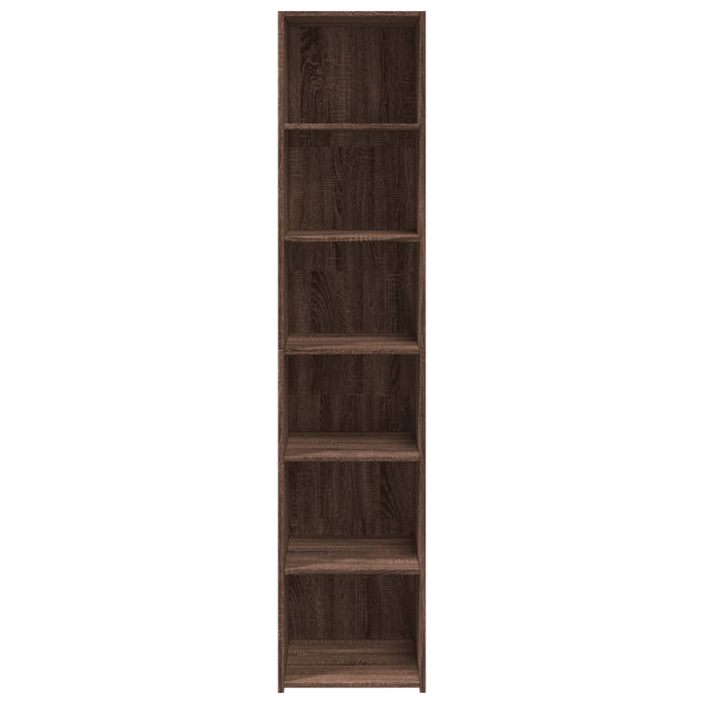 Hoge kast 40x41x185 cm bewerkt hout bruin eikenkleurig is nu te koop bij PeponiXL, paradijselijk wonen!