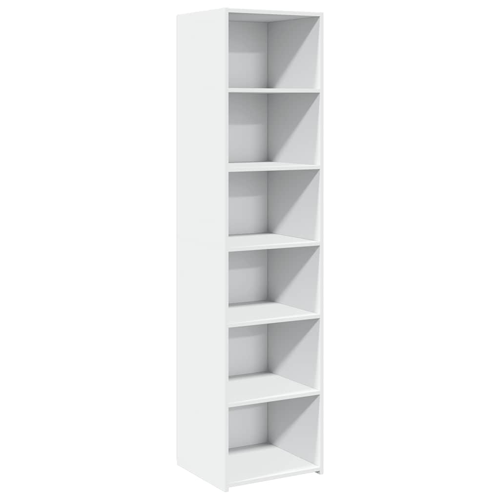 Hoge kast 45x41x185 cm bewerkt hout wit is nu te koop bij PeponiXL, paradijselijk wonen!