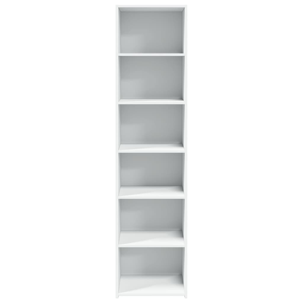 Hoge kast 45x41x185 cm bewerkt hout wit is nu te koop bij PeponiXL, paradijselijk wonen!