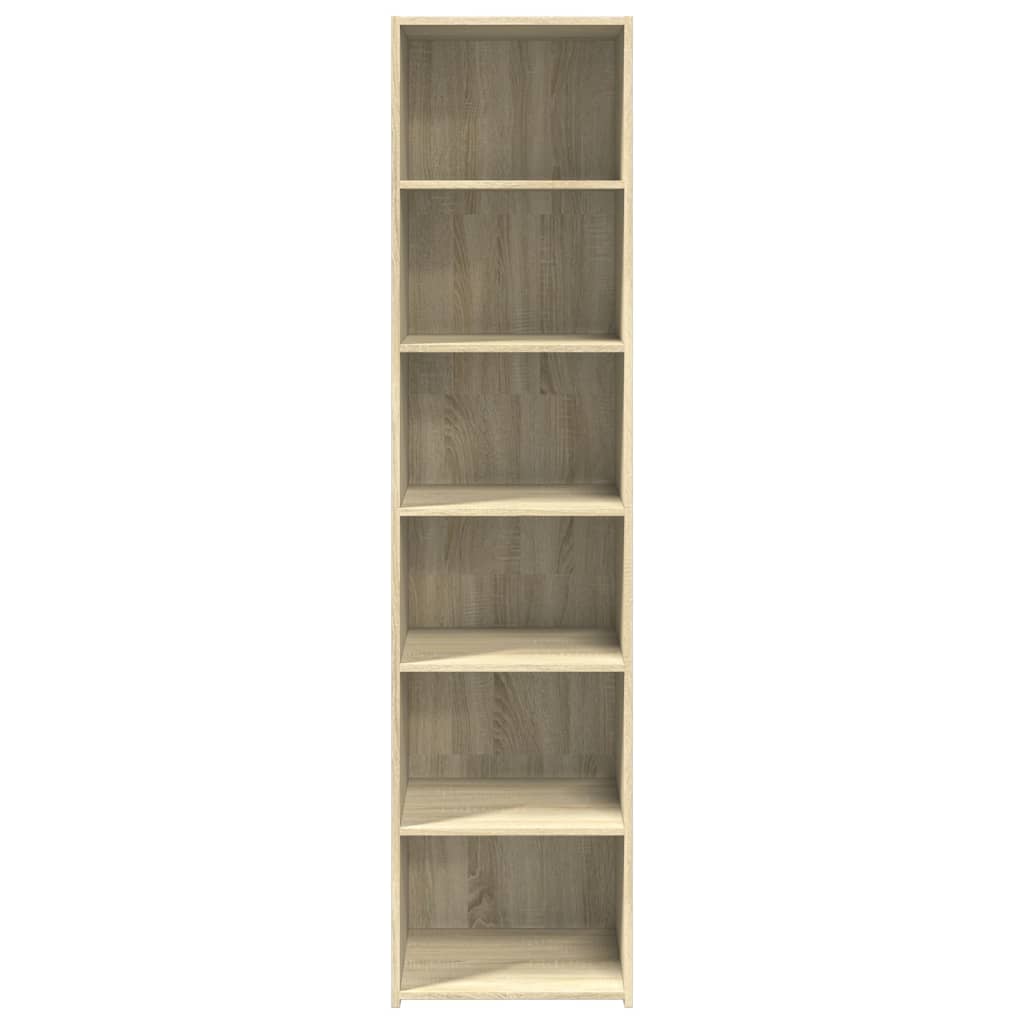 Hoge kast 45x41x185 cm bewerkt hout sonoma eikenkleurig is nu te koop bij PeponiXL, paradijselijk wonen!